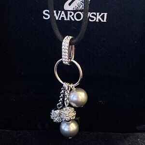 Swarovski pendant in crystal and silver